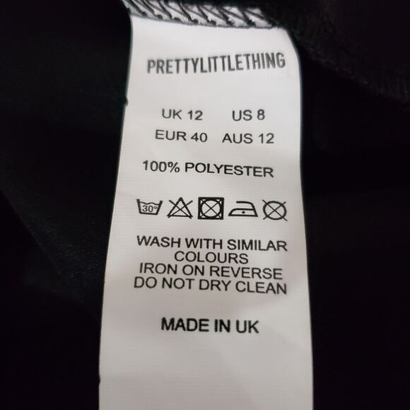 *NWT* Elegant Black Lightweight Ruffle Mini Skirt - Pretty Little Thing - Picture 5 of 5